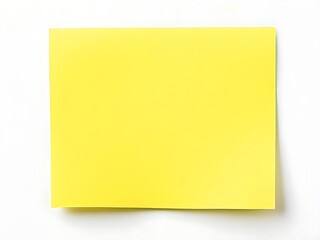 yellow sticky post it notes isolated