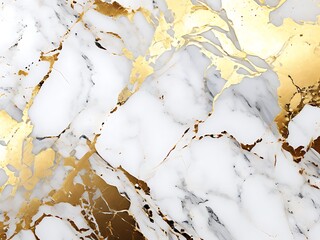 Naklejka premium Luxury white gold marble texture background design