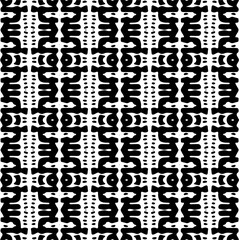 White background with black pattern. Seamless texture for fashion, textile design,  on wall paper, wrapping paper, fabrics and home decor. Simple repeat pattern.