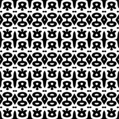 White background with black pattern. Seamless texture for fashion, textile design,  on wall paper, wrapping paper, fabrics and home decor. Simple repeat pattern.