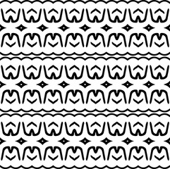 White background with black pattern. Seamless texture for fashion, textile design,  on wall paper, wrapping paper, fabrics and home decor. Simple repeat pattern.