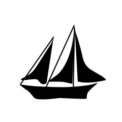silhouette of a sailboat