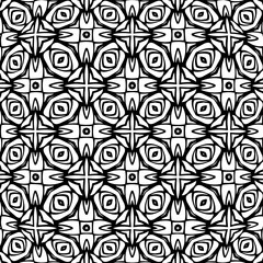 White background with black pattern. Seamless texture for fashion, textile design,  on wall paper, wrapping paper, fabrics and home decor. Simple repeat pattern.