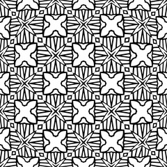 White background with black pattern. Seamless texture for fashion, textile design,  on wall paper, wrapping paper, fabrics and home decor. Simple repeat pattern.