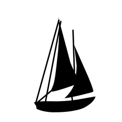 silhouette of a sailboat