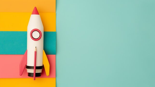 Portray the journey to success in startup ventures with images featuring entrepreneurs, financial planning, and innovative business strategies. Clean and Clear Color, Realistic Photo, , Minimalism,