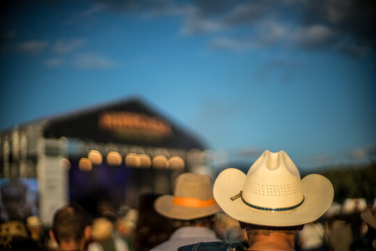 Crowd Enjoying Huercasa Country Festival 2017 in Riaza, Spain