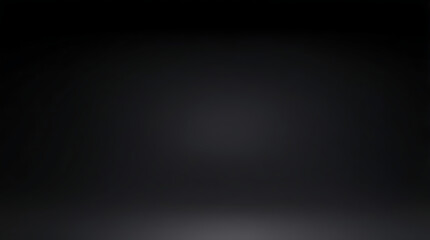 Abstract black gradient background, empty dark texture wallpaper black color studio room background. ai