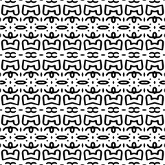 White background with black pattern. Seamless texture for fashion, textile design,  on wall paper, wrapping paper, fabrics and home decor. Simple repeat pattern.
