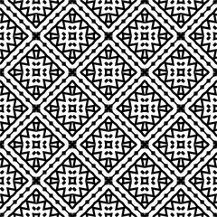 White background with black pattern. Seamless texture for fashion, textile design,  on wall paper, wrapping paper, fabrics and home decor. Simple repeat pattern.