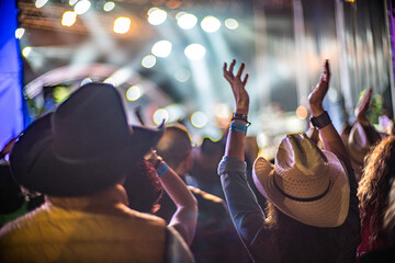 Celebration at Huercasa Country Festival in Riaza, Segovia, Spain