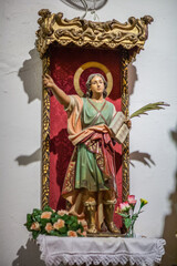 Obraz premium Saint Pancratius Statue at San Gregorio Church, Seville, Spain