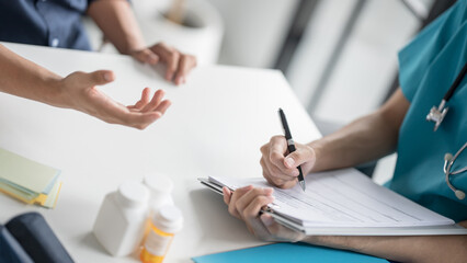 Healthcare Counsel Physician Giving Recommendations to Individual