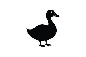 duck vector white background.