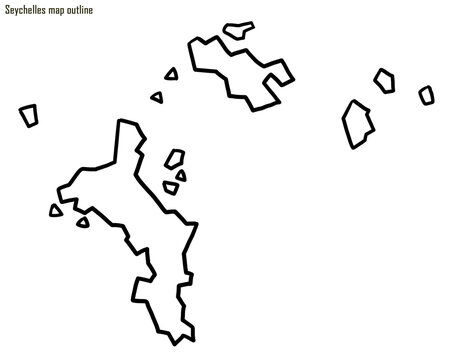 Seychelles map outline