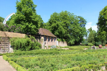 Der Rosengarten von Landgrafenschloss Marburg