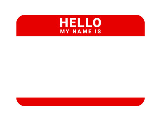 Graffiti tag background. Hello, my name is. Sticker your name tag. Street art graffiti for background.