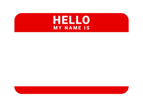 Graffiti tag background. Hello, my name is. Sticker your name tag. Street art graffiti for background.