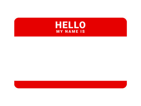 Graffiti tag background. Hello, my name is. Sticker your name tag. Street art graffiti background.