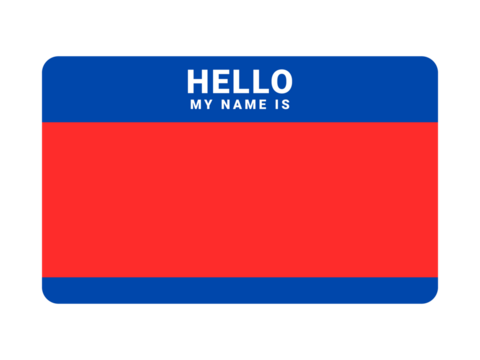 Graffiti tag background. Hello, my name is. Sticker your name tag. Street art graffiti for background.