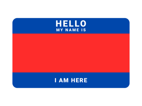 Graffiti tag background. Hello, my name is. Sticker your name tag. Street art graffiti background.