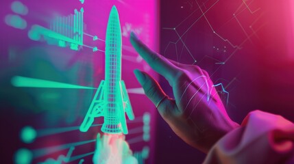 The holographic rocket analysis