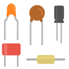 コンデンサーのイラスト