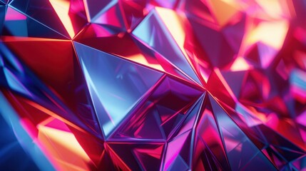 Vertical animation with geometric background design in a 4k 3D render, featuring dynamic movements and sharp lines.