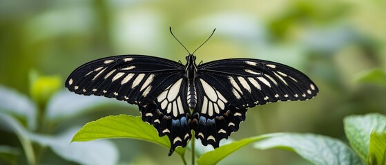 AI generator image of butterfly,Moth, colorful butterfly, many types Many are flying and clinging to rocks, along streams, and clear waterfalls.