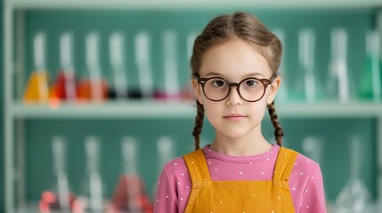 Showcase educational experiences in family life with illustrations of science experiments, museum visits, and cultural explorations that inspire curiosity and learning. Clean and Clear Color,