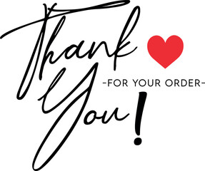 Thank You for Your Order. Elegant Thank You for Your Order Design with Stylish Graphics. Sophisticated Thank You for Your Purchase Image with Modern Elements. Chic Thank You for Your Order Graphic