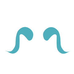 Devil horn logo Vector icon