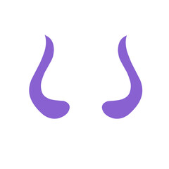 Devil horn logo Vector icon