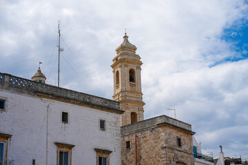 Fototapeta premium Bell tower of the Church of San Giorgio in Locorotondo 