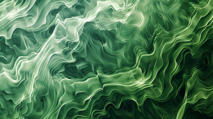 Fototapeta premium Green steam on a black background ,Dense multicolored smoke of green and yellow colors on a black isolated background ,Background of smoke vape 