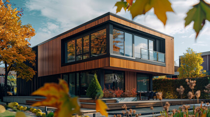 Modern prefabricated modular house 