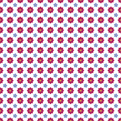 Free vector flat design small flowers pattern