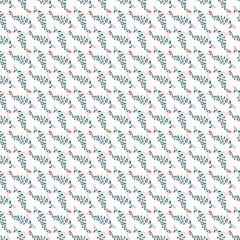 Free vector flat design small flowers pattern