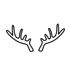 Obraz premium Horn thin line icon