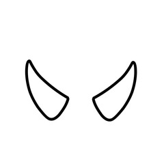 Horn thin line icon