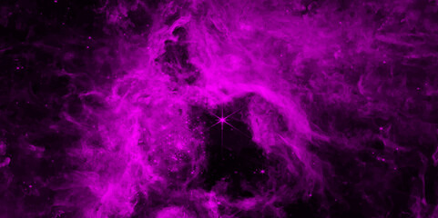 Endless universe with stars and galaxies in outer space.