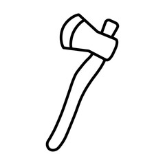 ax tool line icon design vector template