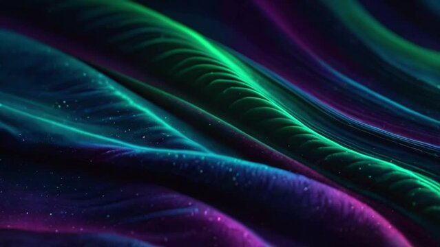 Simulate a fabric made of liquid metal, undulating with smooth, fluid motions and changing colors like mercury, 4K High-Quality wallpaper animation video