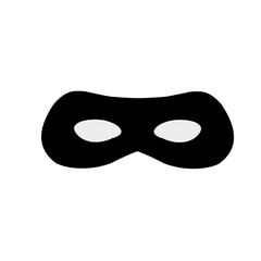 Carnival masks silhouettes