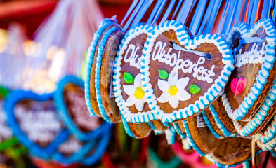 typical ginger bread heart