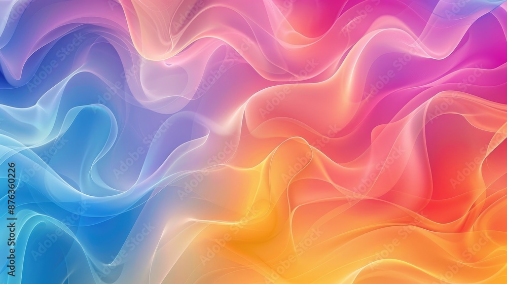 Poster dynamic colorful gradient background design for various media