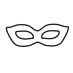 outline carnival masks