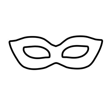 recommend clip art: outline carnival masks