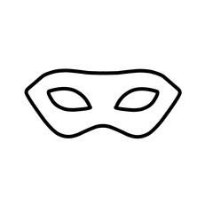 outline carnival masks