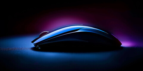 Dramatic teaser image of a metallic gaming computer mouse